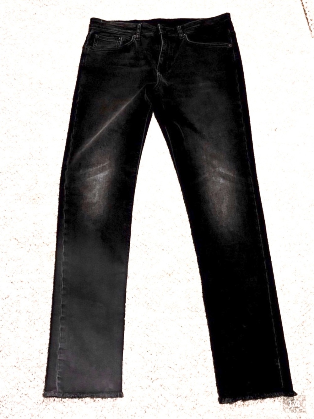 Massimo Dutti Mid Rise Skinny Black Jeans Size 10